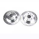 PowerStop Evolution Drilled Slotted Rotors Pair Rear For Acura RL