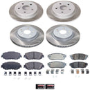 Semi-Coated Rotor and Low-Dust Ceramic Brake Pad Kit