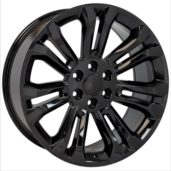22" Replica CV43 fits Chevrolet Silverado 22x9 Black