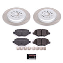 PowerStop Semi-Coated Rotor and Low-Dust Ceramic Brake Pad Kit