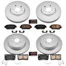 PowerStop Genuine Geomet Coated Rotor and Low-Dust Ceramic Brake Pad Kit