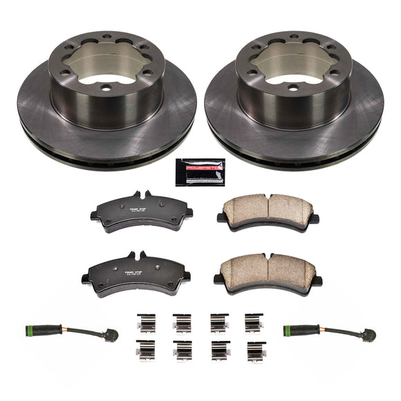 PowerStop OE Stock Replacement Low-Dust Ceramic Brake Pad and Rotor Kit