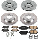 PowerStop OE Stock Replacement Low-Dust Ceramic Brake Pad and Rotor Kit