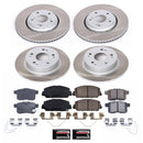 PowerStop Semi-Coated Rotor and Low-Dust Ceramic Brake Pad Kit