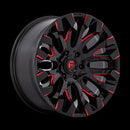 20x9 Fuel Off-Road D829 QUAKE Black Wheel 6x135 ET1 CB87.1-2