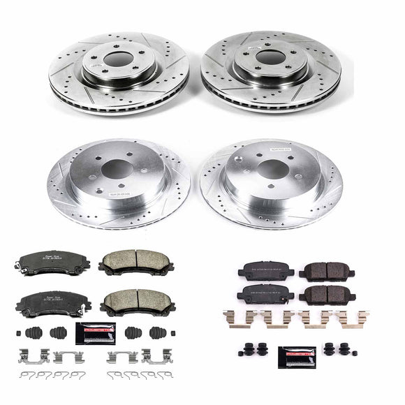 PowerStop Z23 Daily Driver Carbon-Fiber Ceramic Brake Pad and Drilled & Slotted