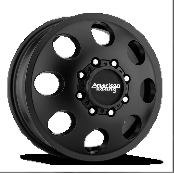 17X6.5 American Racing AR204 BAJA DUALLY S-BLK 8X210 ET111 wheel/rim