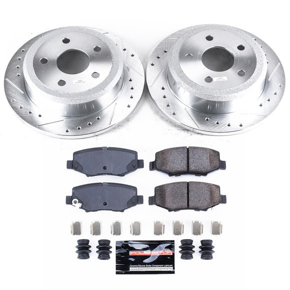 PowerStop Z23 Daily Driver Carbon-Fiber Ceramic Brake Pad and Drilled & Slotted