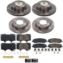 OE Stock Replacement Low-Dust Ceramic Brake Pad and Rotor Kit