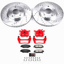 PowerStop Z36 Truck and SUV Ceramic Brake Pad, Drilled & Slotted Rotor, and Cali