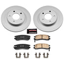 PowerStop Genuine Geomet Coated Rotor and Low-Dust Ceramic Brake Pad Kit