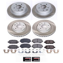 PowerStop Semi-Coated Rotor and Low-Dust Ceramic Brake Pad Kit