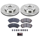 PowerStop OE Stock Replacement Low-Dust Ceramic Brake Pad and Rotor Kit