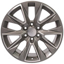 20" Replica Wheel CV26 Fits Chevrolet Silverado LTZ Rim 20x9 Machined Wheel
