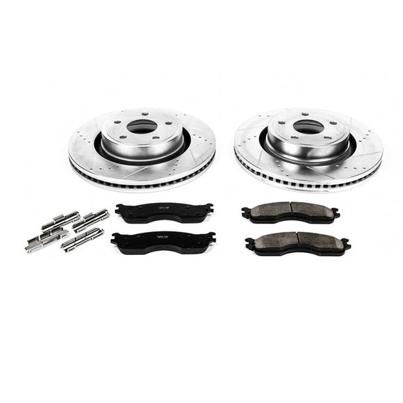 PowerStop Z23 Daily Driver Carbon-Fiber Ceramic Brake Pad and Drilled & Slotted