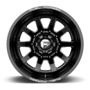 22x8.25 Fuel Off-Road DE09 FF09D Matte Black Milled 10x225 ET-202 CB170.1 Wheel