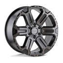 17x8.5 Black Rhino Wanaka Matte Gunmetal Brushed Face 6x139.7 ET12 Wheel