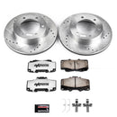 PowerStop Z36 Carbon-Fiber Ceramic Brake Pad with Drilled and Slotted Rotor Kit