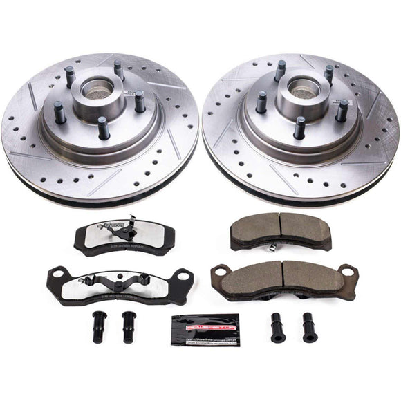 PowerStop Z26 Street Performance Ceramic Brake Pad and Drilled & Slotted Rotor K