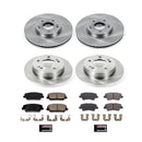 PowerStop OE Stock Replacement Low-Dust Ceramic Brake Pad and Rotor Kit
