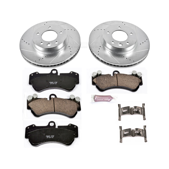 PowerStop Z23 Daily Driver Carbon-Fiber Ceramic Brake Pad and Drilled & Slotted