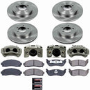 PowerStop OE Stock Replacement Low-Dust Ceramic Brake Pad, Rotor and Caliper Kit