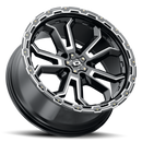 17x8 Vision 405 Korupt Black Milled Spoke 5x108 5x4.25 ET30 Wheel Rim