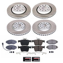 PowerStop Semi-Coated Rotor and Low-Dust Ceramic Brake Pad Kit