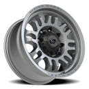 18x9 Vision 409 Inferno Gray Wheel 8x180 ET-12 CB124.1