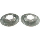 PowerStop Evolution Drilled Slotted Rotors Pair Front For Geo Tracker