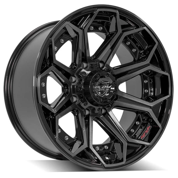 4Play Gen2 4P80R 20x10 Black Brushed Face Tinted Wheel 8x170 ET-24 CB124.9