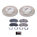 PowerStop Semi-Coated Rotor and Low-Dust Ceramic Brake Pad Kit