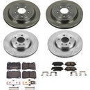 PowerStop OE Stock Replacement Low-Dust Ceramic Brake Pad and Rotor Kit