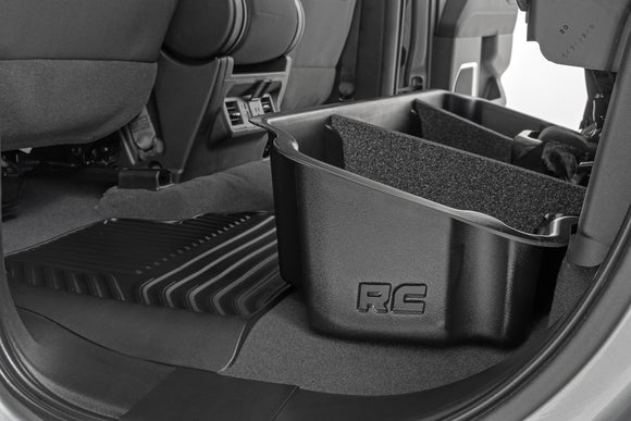 Rough Country Under Seat Storage For Chevy GMC 1500 2500HD 3500HD 19-24