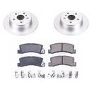 PowerStop Genuine Geomet Coated Rotor and Low-Dust Ceramic Brake Pad Kit