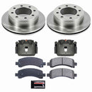 PowerStop OE Stock Replacement Low-Dust Ceramic Brake Pad, Rotor and Caliper Kit