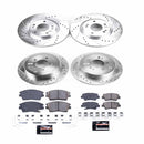 PowerStop Z23 Daily Driver Carbon-Fiber Ceramic Brake Pad and Drilled & Slotted