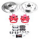 PowerStop Z36 Truck and SUV Ceramic Brake Pad, Drilled & Slotted Rotor, and Cali