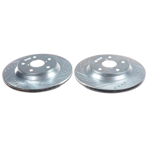 PowerStop Evolution Performance Drilled, Slotted & Plated Brake Rotor Pair