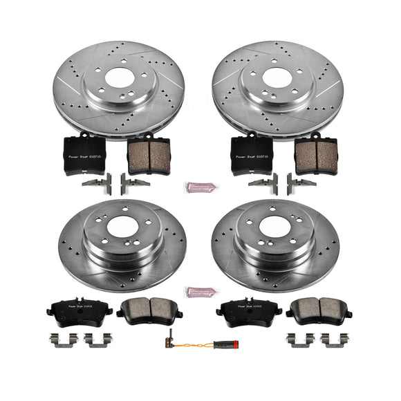 PowerStop Z23 Daily Driver Carbon-Fiber Ceramic Brake Pad and Drilled & Slotted