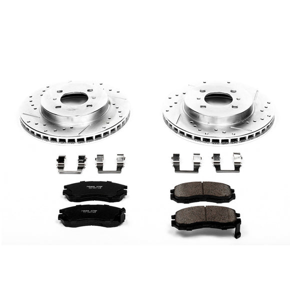 PowerStop Z23 Daily Driver Carbon-Fiber Ceramic Brake Pad and Drilled & Slotted
