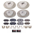 PowerStop Semi-Coated Rotor and Low-Dust Ceramic Brake Pad Kit