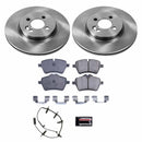 PowerStop OE Stock Replacement Low-Dust Ceramic Brake Pad and Rotor Kit