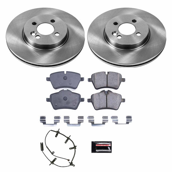 PowerStop OE Stock Replacement Low-Dust Ceramic Brake Pad and Rotor Kit