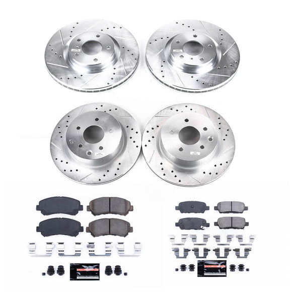 PowerStop Z23 Daily Driver Carbon-Fiber Ceramic Brake Pad and Drilled & Slotted