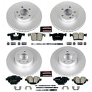 PowerStop Genuine Geomet Coated Rotor and Carbon-Fiber Ceramic Brake Pad Kit