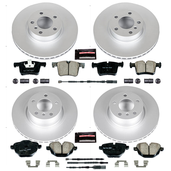 PowerStop Genuine Geomet Coated Rotor and Carbon-Fiber Ceramic Brake Pad Kit