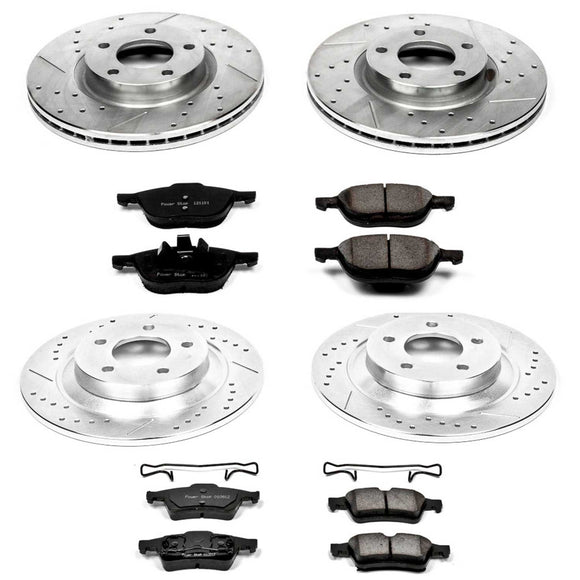 PowerStop Z23 Daily Driver Carbon-Fiber Ceramic Brake Pad and Drilled & Slotted