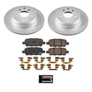 PowerStop Genuine Geomet Coated Rotor and Low-Dust Ceramic Brake Pad Kit