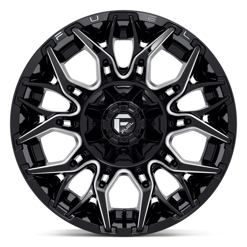 20x10 Fuel Off-Road D769 Twitch Gloss Black Milled 6x135 ET-18 CB106.1 Wheel Rim